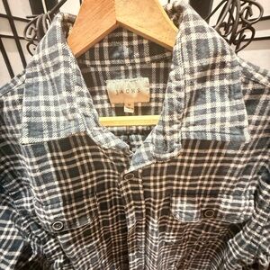 Jachs Navy and White Checkered Shirt